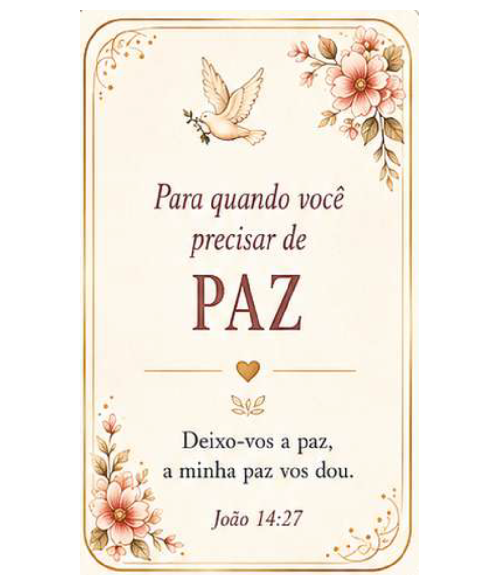 Cartinha de Paz - Para quando você precisar de paz